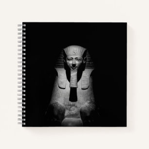 Black and White Pharaoh King Photograph Notebook