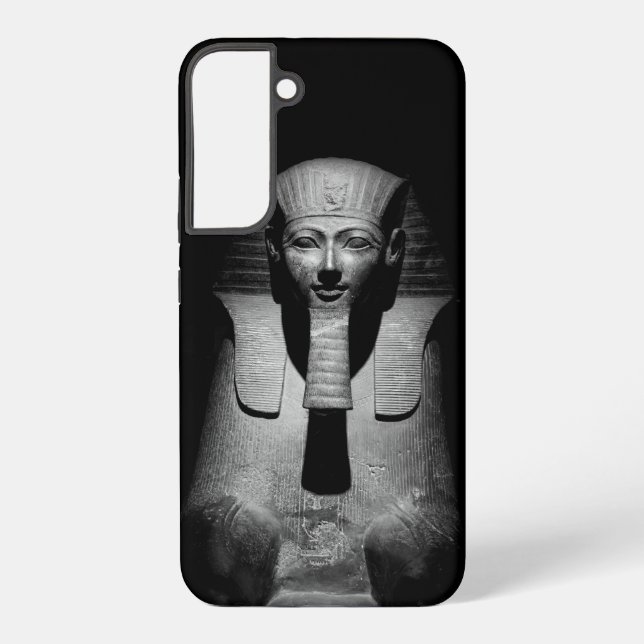 Black and white pharaoh king samsung galaxy s22+ case (Back)