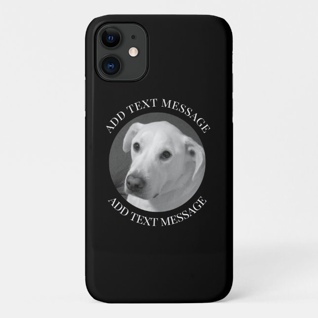 Black and White Photo of a Beautiful Soulful Dog Case-Mate iPhone Case (Back)