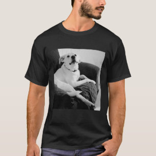 Black and White Photo of Talking Dog T-Shirt
