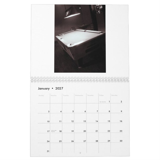 Black and White, photographs by Sabri... Calendar (Jan 2027)