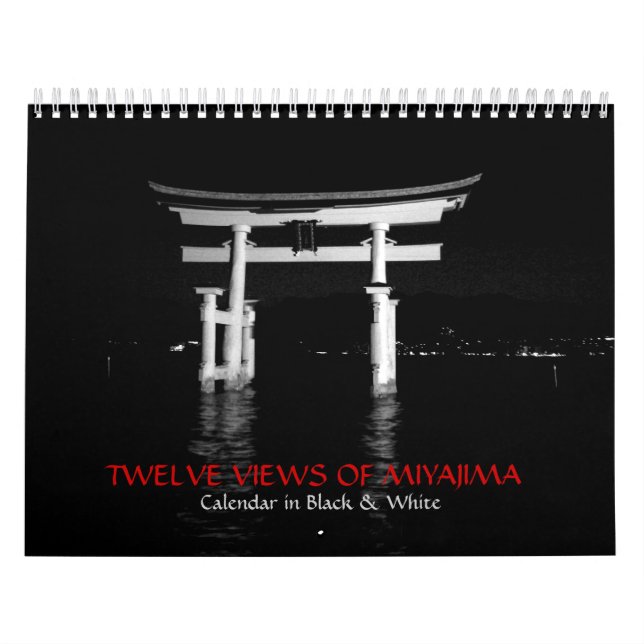 Black and White Photography of Miyajima Calendar (Cover)