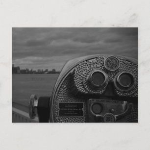 black and white photography postcard