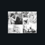 Black and White Photos collage Family gallery Canvas Print<br><div class="desc">I was staring at a bare wall at home and I'm dreaming of doing a gallery wall. The thought of having to get different sized picture frames keeps on stopping me from moving forward with it. Do you have the same issue? So as an alternative for us I've created this...</div>