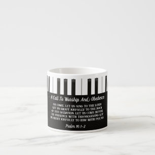 Black And White Piano  Espresso Cup