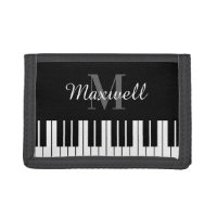 Black and white piano keys custom monogram