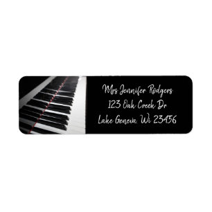 Black and White Piano Keys Musical