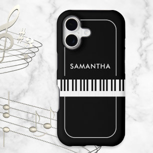 Black and White Piano Keys Musician's Personalized