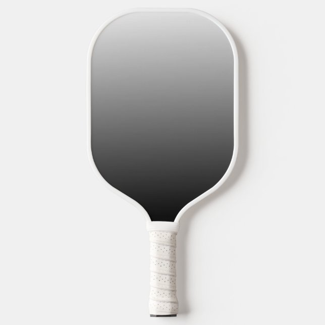 Black and White Pickleball Paddle (Front)