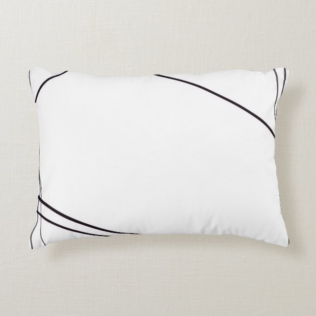 Black And White Pillow (Front)
