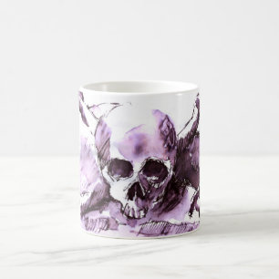 black and white pirate mug
