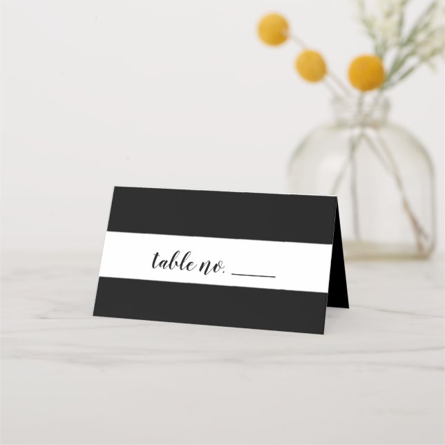 Black and White Place Cards (Front)