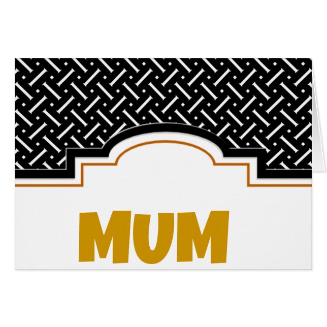 Black And White Plaid (Front Horizontal)