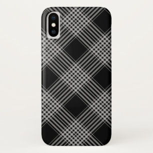 Black and white plaid iPhone x case