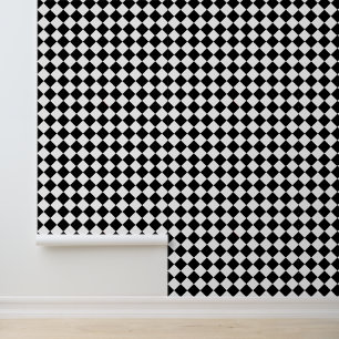 Black and White Plaid Check Wallpaper