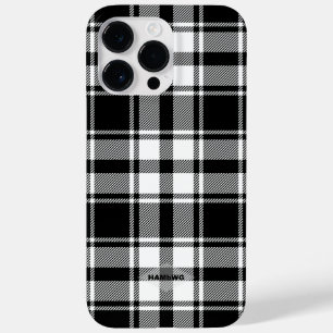 Black and White Plaid Iphone Case HAMbWG