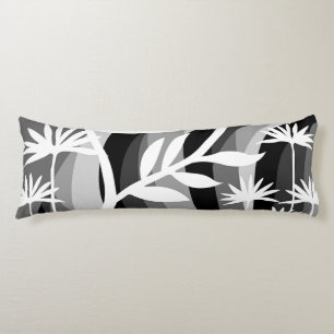 Black and White Plant Body Cushion