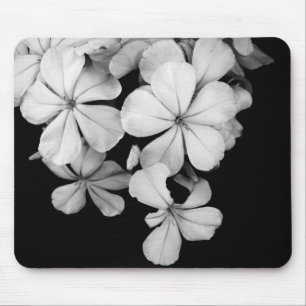 black and white Plumbago Mouse Mat