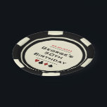 Black and White Poker Chip Casino Theme Birthday Paper Plate<br><div class="desc">Dazzle the birthday party guests with these fun personalised black and white poker chip paper plates!</div>