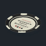 Black and White Poker Chip Casino Theme Birthday Paper Plate<br><div class="desc">Dazzle the birthday party guests with these fun personalised black and white poker chip paper plates!</div>