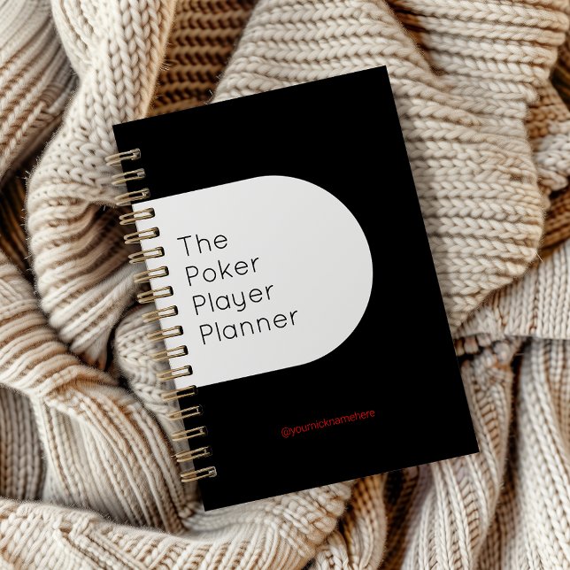 Black and White Poker Player Planner (Black and White Poker Player Planner)
