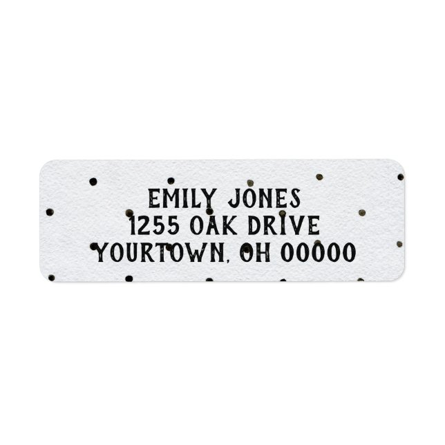 black and white polka dot (Front)