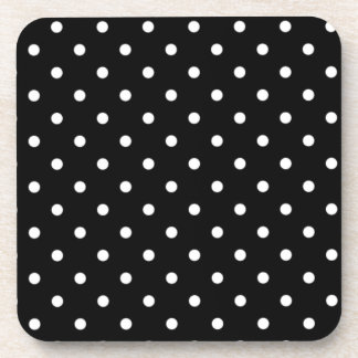 Black And White Polka Dot Coaster