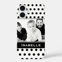 Black and White Polka Dot Custom Photo