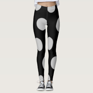 Black and White Polka Dot Leggings