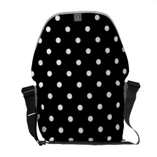 Black And White Polka Dot Messenger Bag