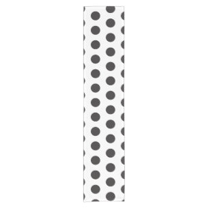 Black and White Polka Dot Pattern – Classic Minima Short Table Runner