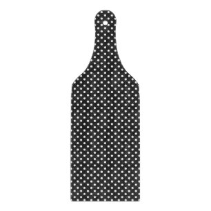 Black and White Polka Dot Pattern Cutting Board