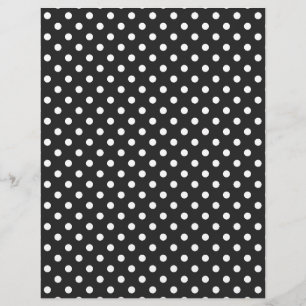 Black and White Polka Dot Pattern Flyer