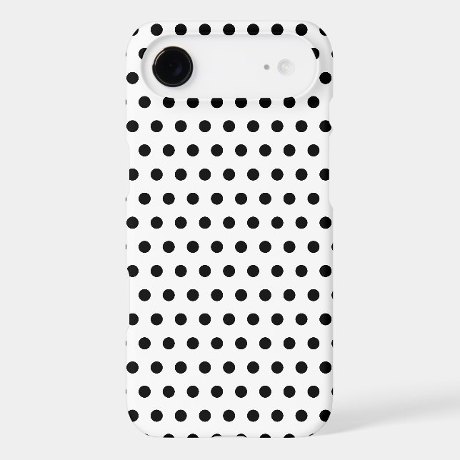 Black and White Polka Dot Pattern. Spotty. Case-Mate iPhone Case (Back)