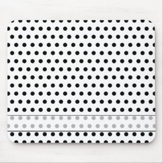 Black and White Polka Dot Pattern. Spotty. Mouse Mat