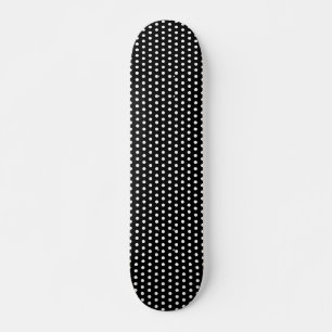 Black and White Polka Dot Pattern. Spotty. Skateboard