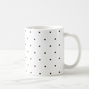 Black And White Polka Dot Spots Coffee Mug