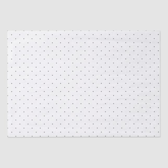 Black and White Polka Dot Tissue Paper (Front)