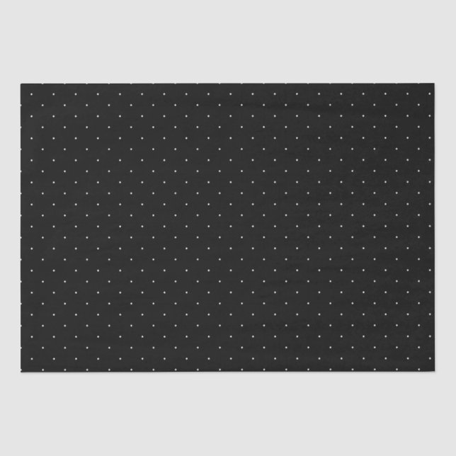 Black and White Polka Dot Tissue Paper (Front)