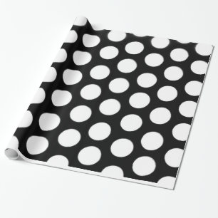 Black and White Polka Dot Wrapping Paper