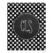 Black and White Polka Dots; Chalkboard look