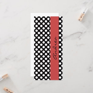 Black and White Polka Dots, Dotted, Your Name