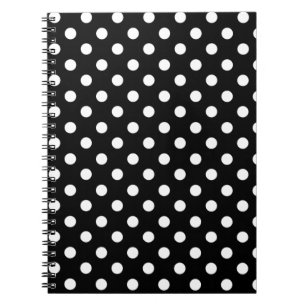 Black and White Polka Dots Notebook