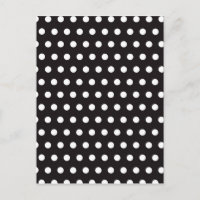 Black and White Polka Dots Pattern