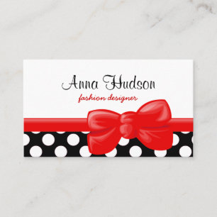 Black and White Polka Dots, Polka Dot Pattern Business Card