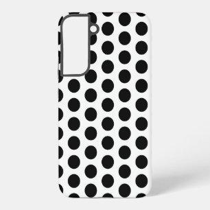 Black and White Polka Dots Samsung Galaxy Case