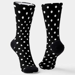 Black And White Polka Dots Socks
