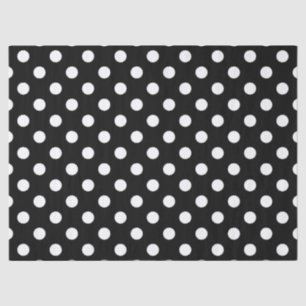 Black and White Polka Dots Tissue Paper