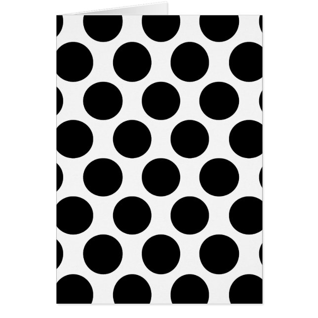 Black and White Polkadot pattern (Front)