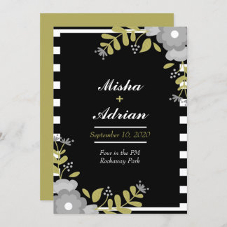 Black and White Portrait Invitation